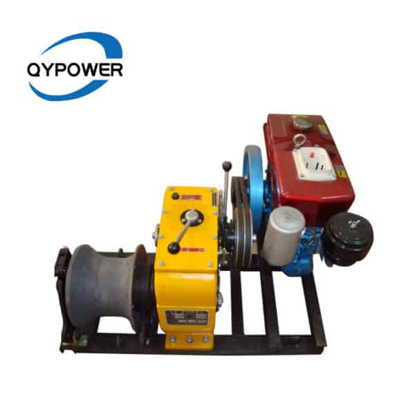 gas powered rope winch